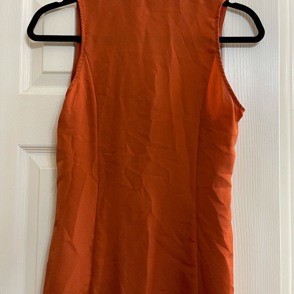 Rust Ruffle Shirt - Picture 3 of 3
